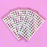 fundamental - everyday - organization - sticker sheet- planner stickers - the quirky cup collective
