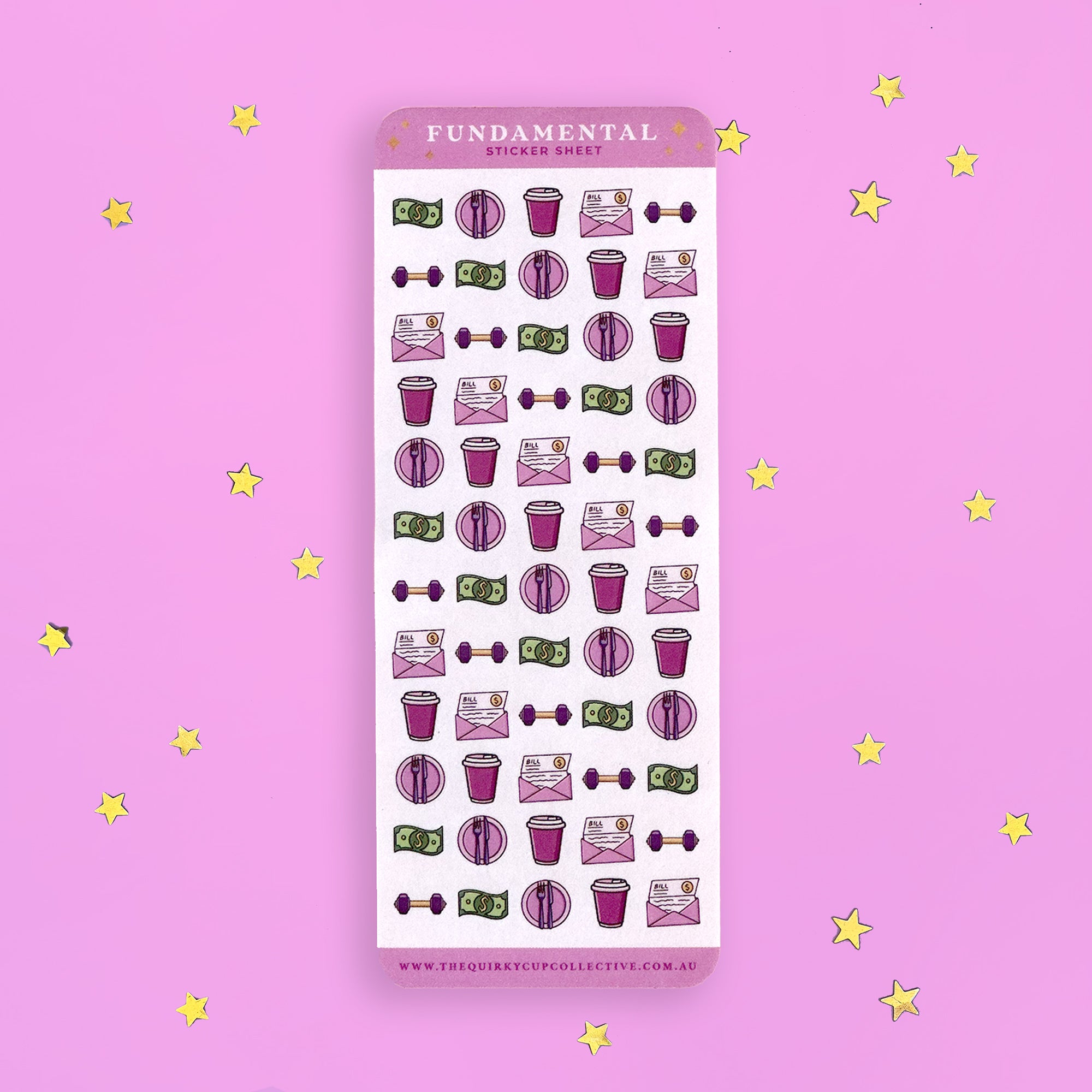 full set - reminders - organization - sticker sheet- planner stickers - the quirky cup collective