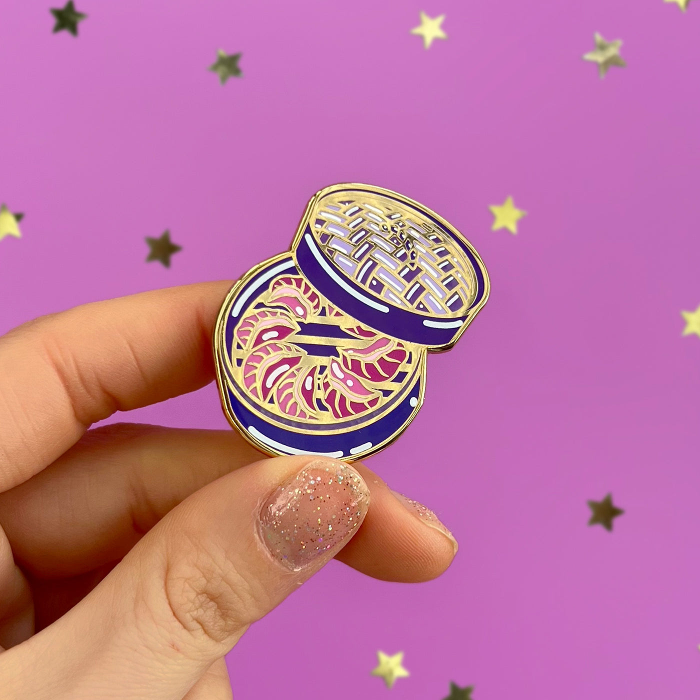 gorgeous gorgeous gyoza enamel pin- The Quirky Cup Collective