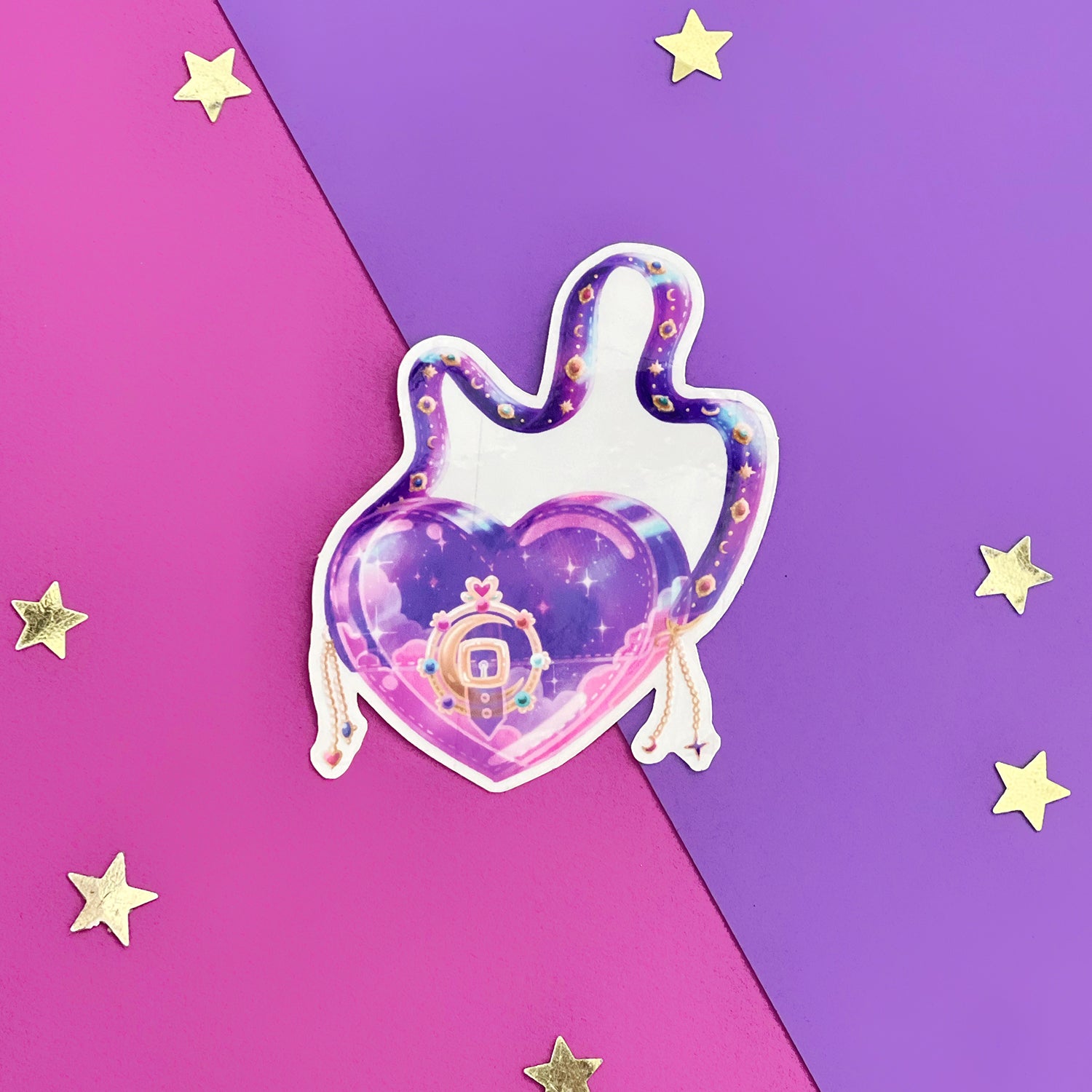Heart Satchel  Sticker - Sticker- The Quirky Cup Collective