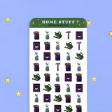 Home Stuff Planner Sticker Sheet