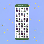 full set - reminders - organization - sticker sheet- planner stickers - the quirky cup collective