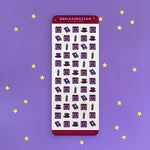 full set - reminders - organization - sticker sheet- planner stickers - the quirky cup collective
