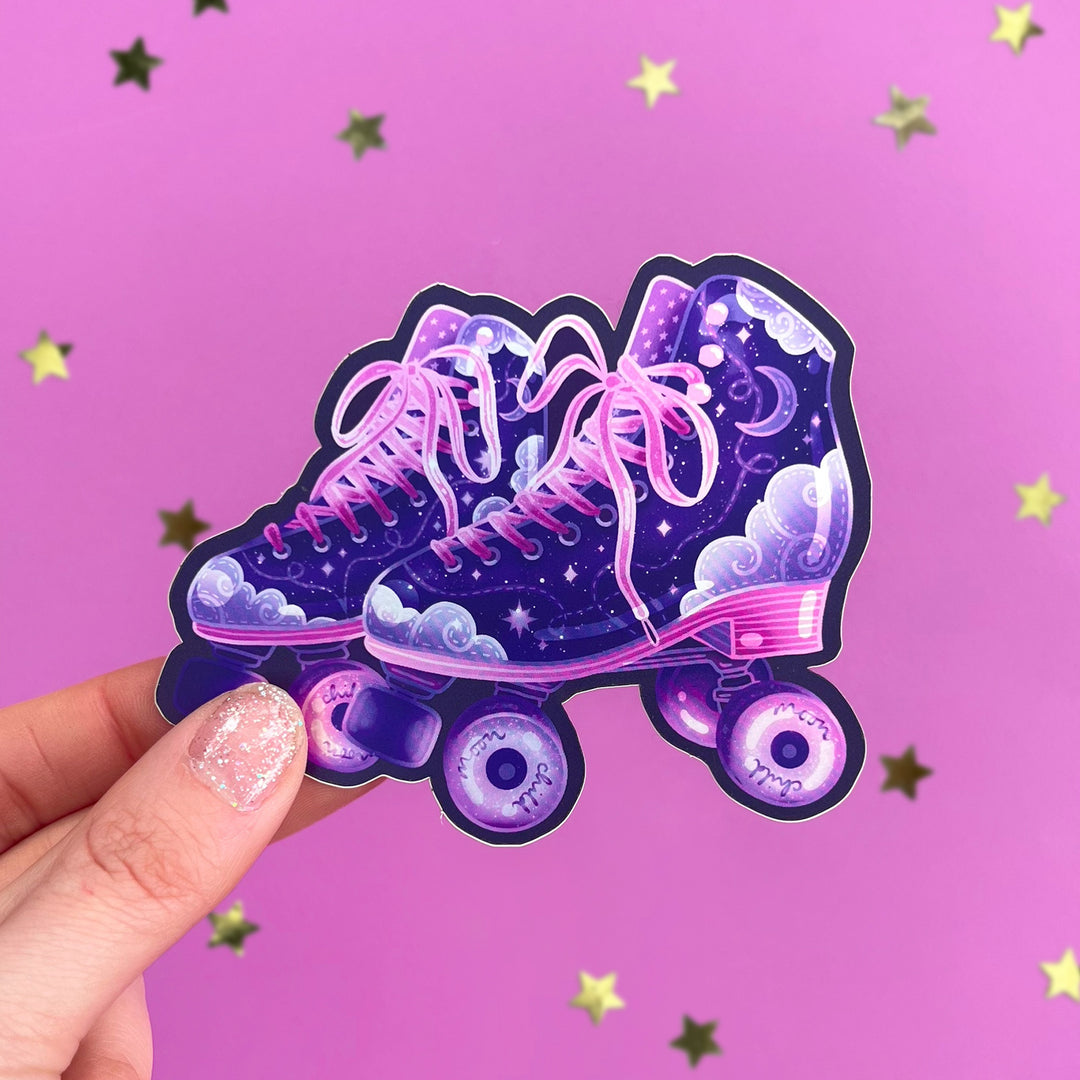 Rollerbaby Skates Holographic Sticker - The Quirky Cup Collective
