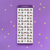 full set - reminders - organization - sticker sheet- planner stickers - the quirky cup collective