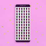 full set - reminders - organization - sticker sheet- planner stickers - the quirky cup collective