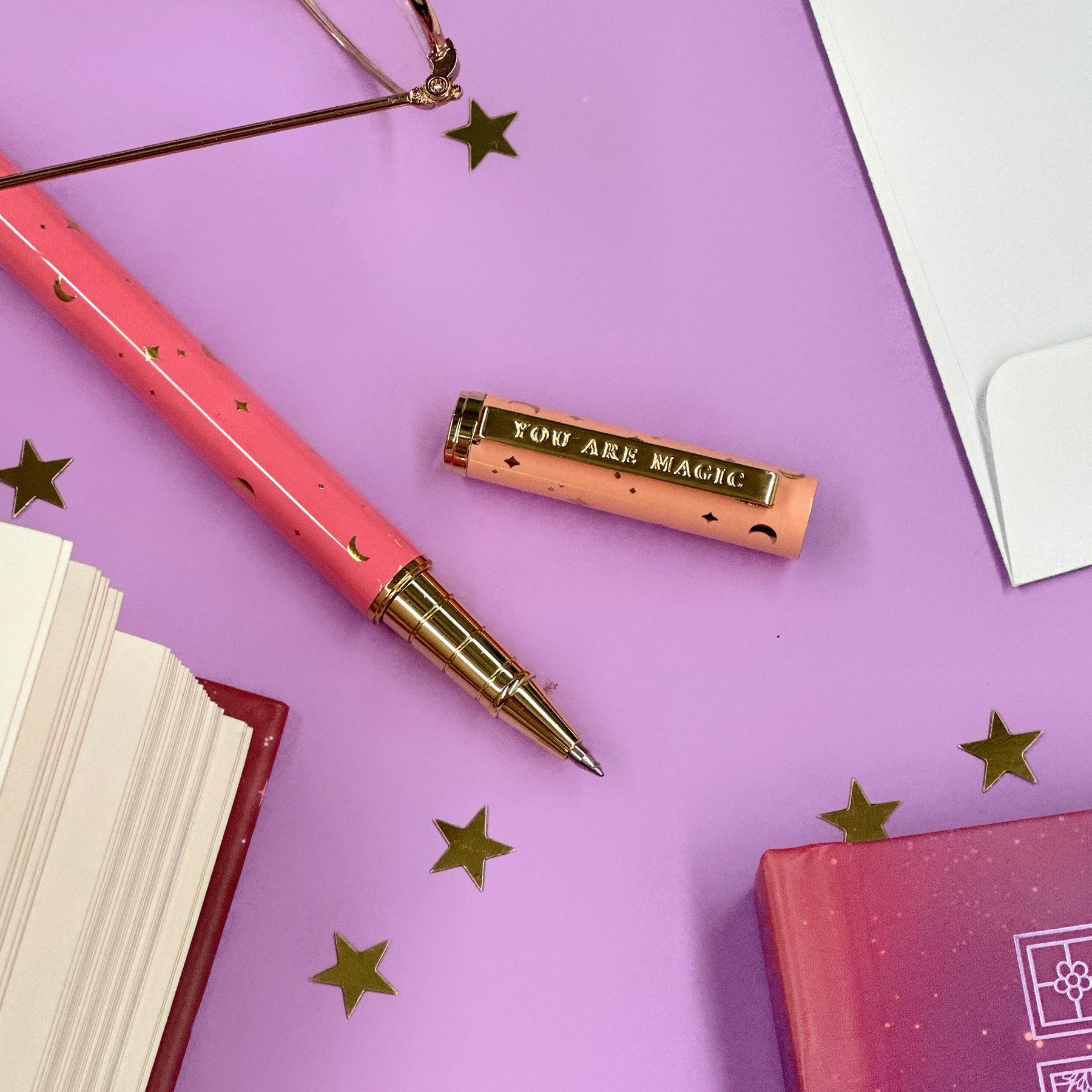 You are Magic pen - peach - blank ink - gel pen - the quirky cup collective