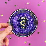 Zodiac Wheel Sticker-Sticker-The Quirky Cup Collective-Holographic-Foil-The Quirky Cup Collective